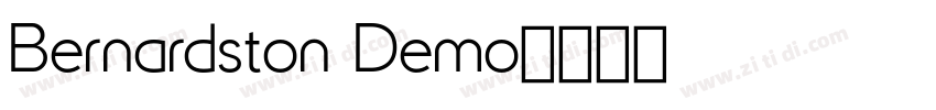 Bernardston Demo字体转换